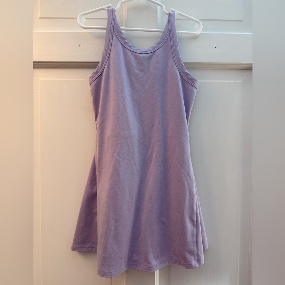 Kids Lilac Old Navy Active Sleeveless Dress with attached shorts, size M 8